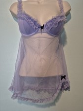 Victorias Secret Purple 34 C Babydoll Night 34 C classic Underwire