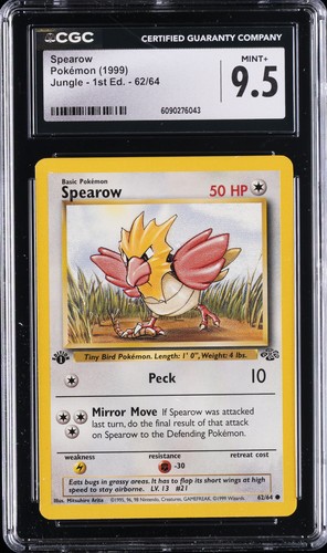 Spearow (1st Edition) graded CGC 9.5 for sale on eBay