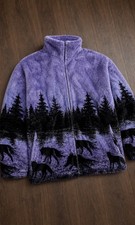 Crazy Fleece vintage Veste Polaire Black Mountain Homme Violet Outdoor #CF22