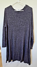 Old Navy Black and Gray speckled Long sleeve sweater dress Size XL