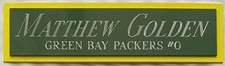 MATTHEW GOLDEN PACKERS NAMEPLATE AUTOGRAPHED SIGNED FOOTBALL-HELMET-JERSEY-PHOTO