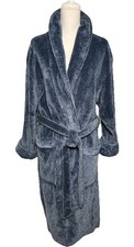 Daniel Buchler Mens M/L Plush Blue Robe