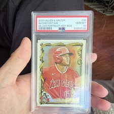 Topps 2023 Allen & Ginter Shohei Ohtani #96 Silver Portrait Hot Box PSA 10