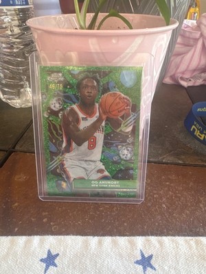 OG Anunoby Topps Chrome green refactor /75 NBA FINALS Winner
