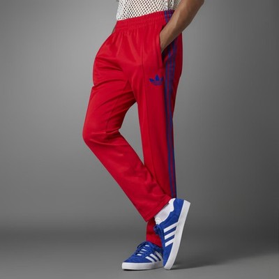 adidas Adicolor 70s Striped Tracksuit Bottoms Scarlet