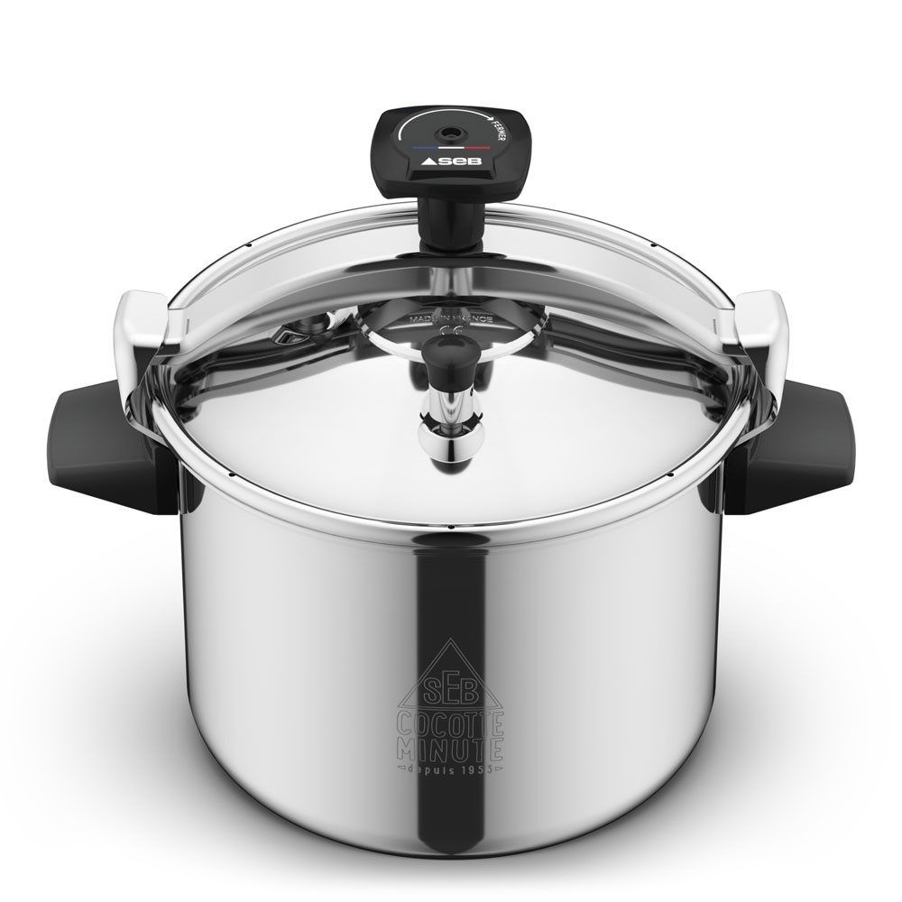 Cocotte 9 L en inox authentique faitout de cuisine 32x32 cm