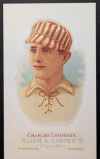 Charles Comiskey 1990's Allen Ginter REPRINT Baseball Card (NM)