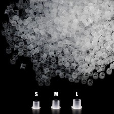 Tattoo Ink Caps - 1000pcs Tattoo Ink Cups with Base Mixed Size 11 Small 14 ...