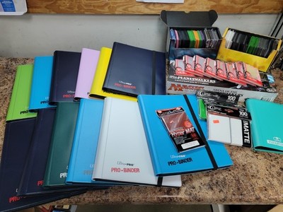 12 USED Ultra PRO Eclipse 9 Pocket, Playmats, Ultra PRO Citadel Backpack Sleeves
