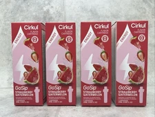 4 Pack! Cirkul Energy Flavor Cartridge GoSip Strawberry Watermelon- Caffeine