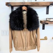 Michael Kors faux fur zip up size medium A2-1...