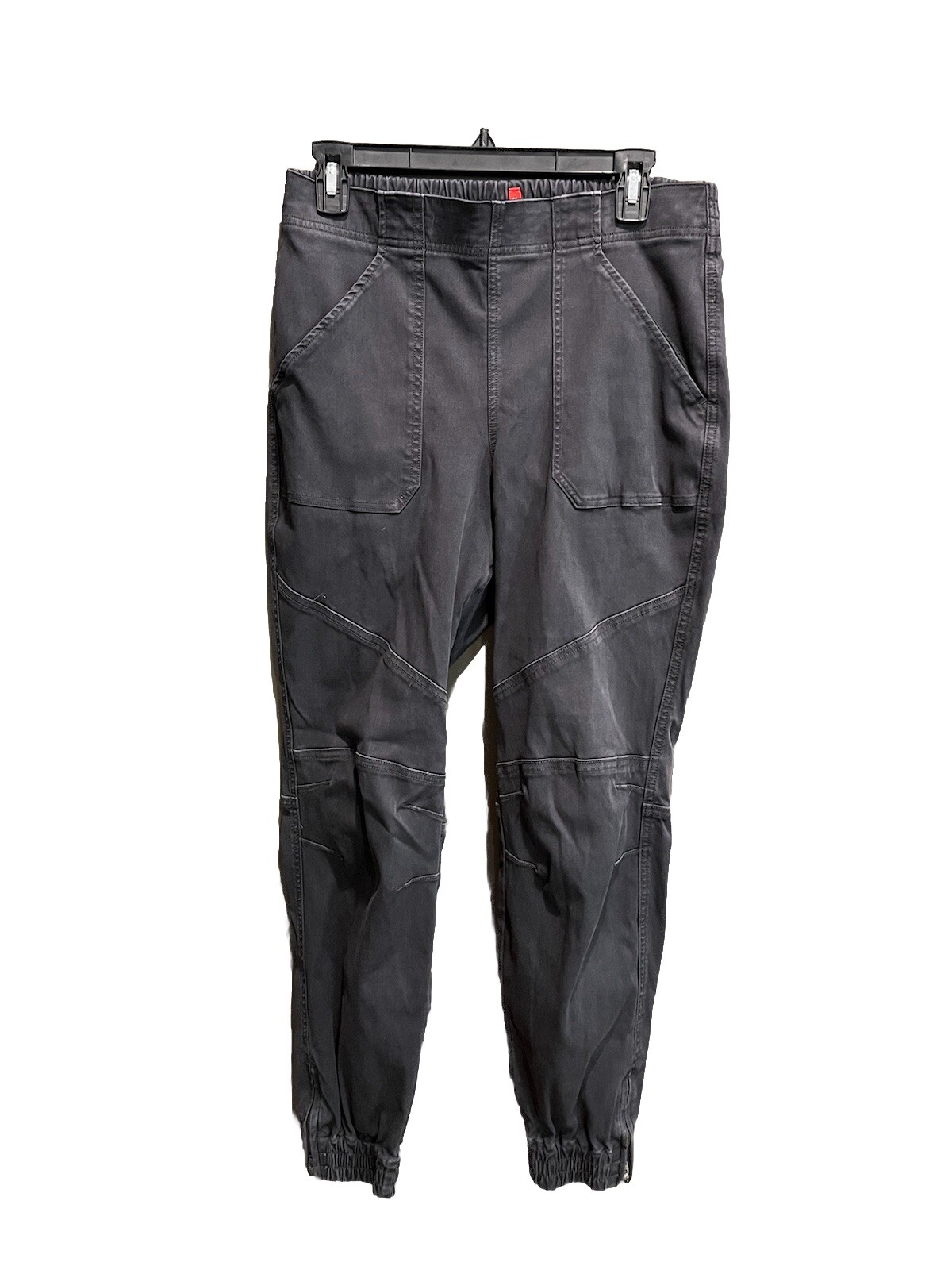 Spanx Dark Gray Jean Style Women's Stretch Twill Jogger Pants Size