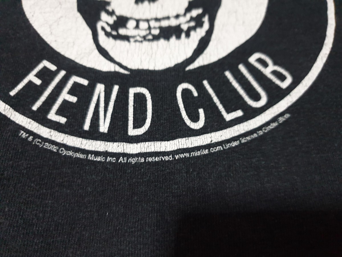 Rare vintage misfits fiend club 2002 t shirt 2 side print Size L