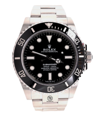 Rolex Submariner No Date 124060 Oyster Ceramic Bezel Watch BOX/PAPERS UNWORN
