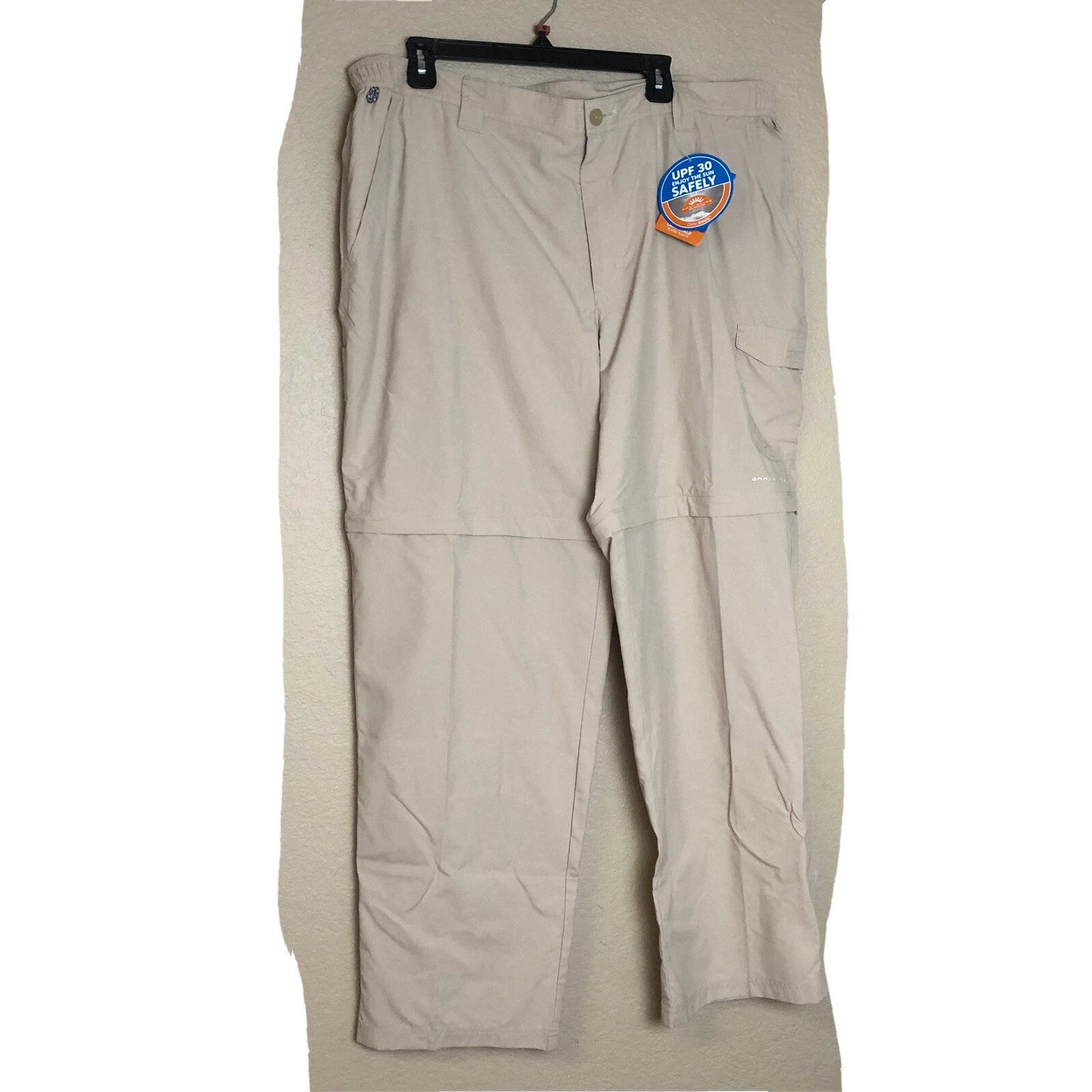 Columbia PFG Omni-Shield Blood and Guts III Convertible Pants Grey 42x32 NWT NEW