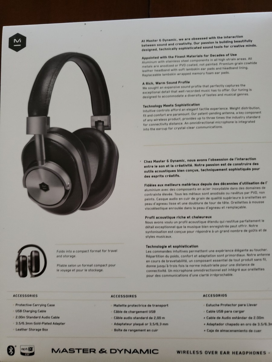 NEW! Master & Dynamic MW60 Wireless Premium Leather Over Ear