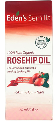 Eden's Semilla 100% Pure Organic Rosehip Oil for Hair Skin Nails 2oz - EX 01/28