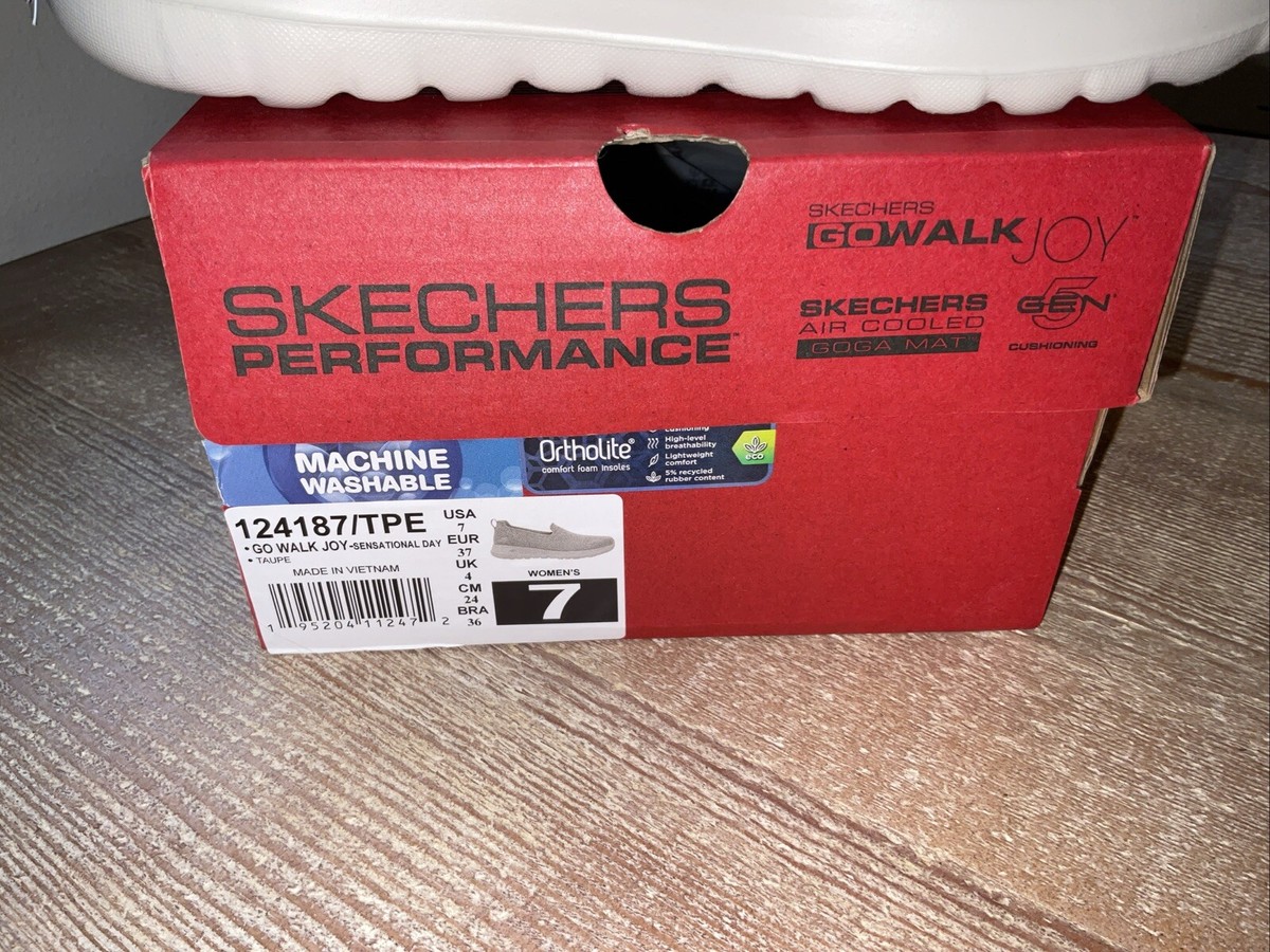 ハッピー Skechers Go Walk Joy Sensational Day Size 7 Taupe Shoes NIB | eBay