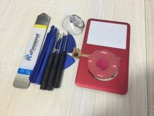 Red Front Faceplate Housing Case Cover Clickwheel F iPod Classic 80/120/160gb