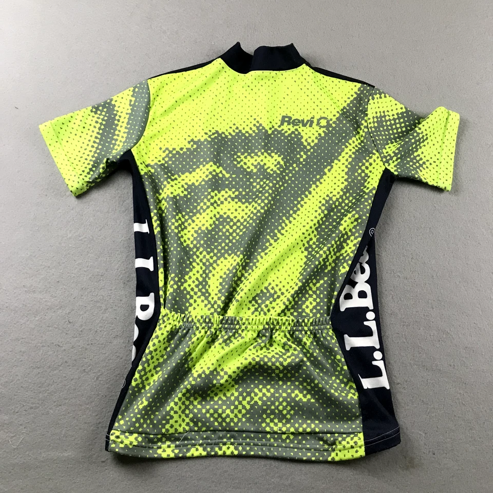 LL Bean Cycling Jersey Womens Small Green 1/2 Zip Lightweight Shirt Top - Image 4 of 4