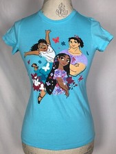 Disney Encanto Mirabel Luisa Isabela Flowers Graphic Print T-Shirt Women's XL