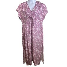 Madewell Purple Floral Maxi Dress Size S Boho Fairy Cottagecore Folklore Flowy