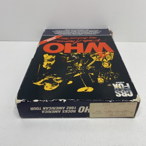 The Who Rocks America 1982 American Tour VHS - siehe Bilder - Bild 7 von 9