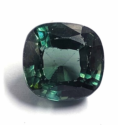 5-5.35 Ct Green Alexandrite Certified Russian Heated Cushion Loose