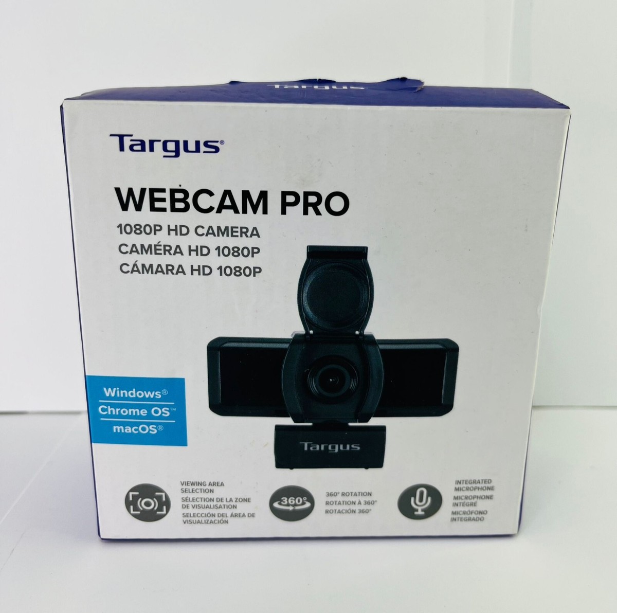 Targus Webcam Pro 1080P HD Camera for Windows Chrome Os Mac Os