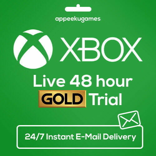 Zonder twijfel Gevoelig bagageruimte Microsoft Xbox Live 48 Hours Gold Trial Code for sale online | eBay