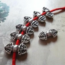 Metal Spacer Bead 20Pc 18X9Mm Tibetan Silver Charm Beads Buddhism Jewelry Making