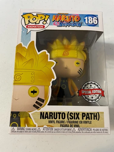 Funko Pop Naruto Shippuden : Naruto (Six Path) #186 Special Edition w/ Protector