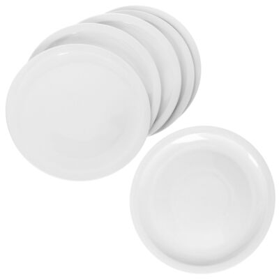 6er Set Bianco Pizzateller Ø30,5cm 6 Personen XL-Teller weiße große Platte 