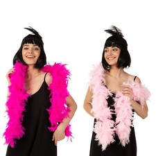 Bright Pink Luxury Feather Boa Concert Festival Accessories Choose Your Color