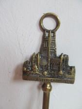 Boot/shoe horn solid brass 18.5" Gloucester Cathedral Hanging Loop