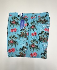 Caribbean Men s Swimwear Swim Trunks Floral 6 Inseam Tall Size 3XB NWT