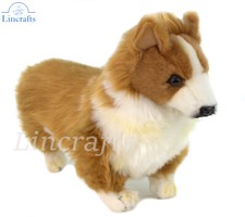 Hansa Corgi Puppy 7594 Plush Soft Toy Dog Sold by Lincrafts UK Est.1993. 