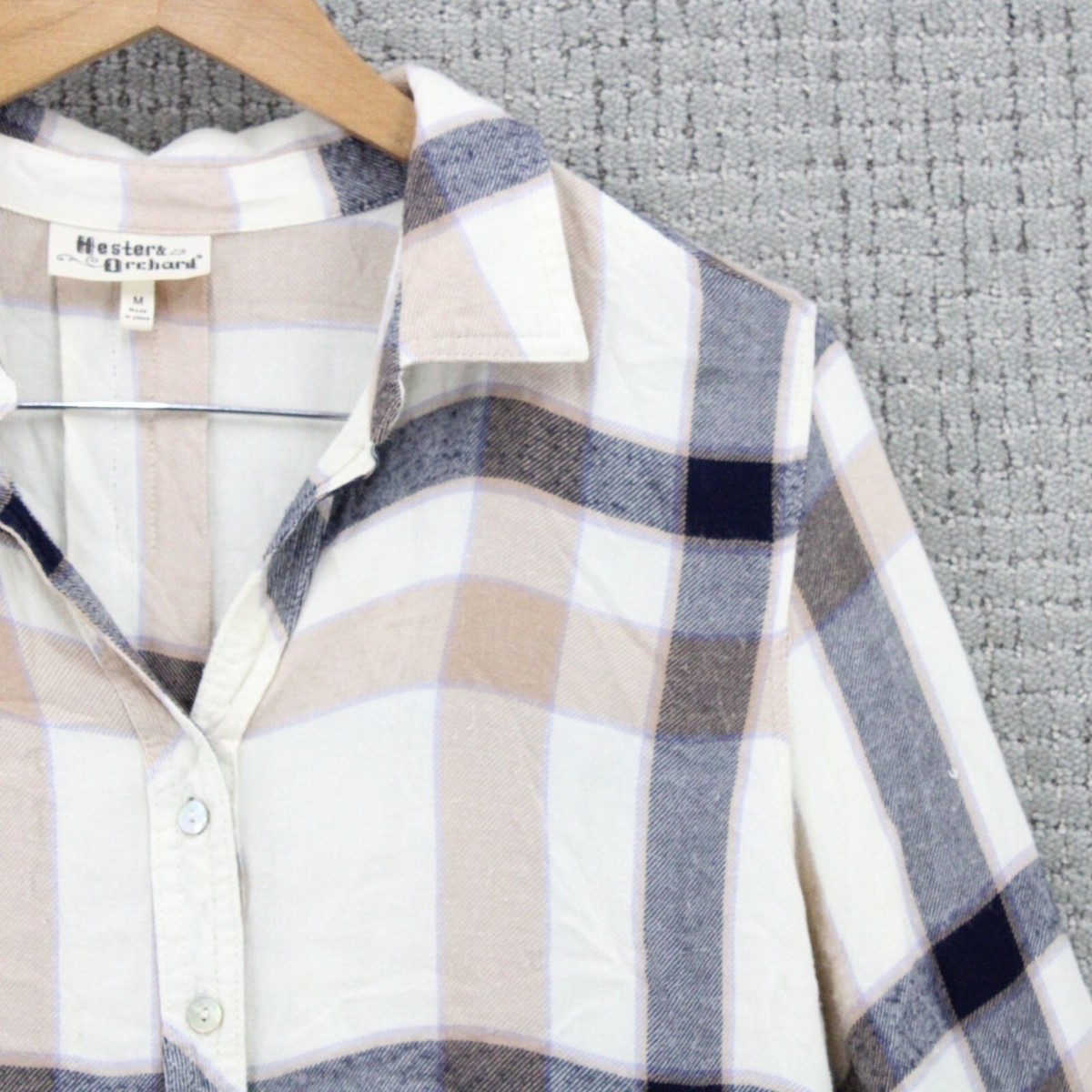 新品Hester Gingham Check Shirt Beige シャツ