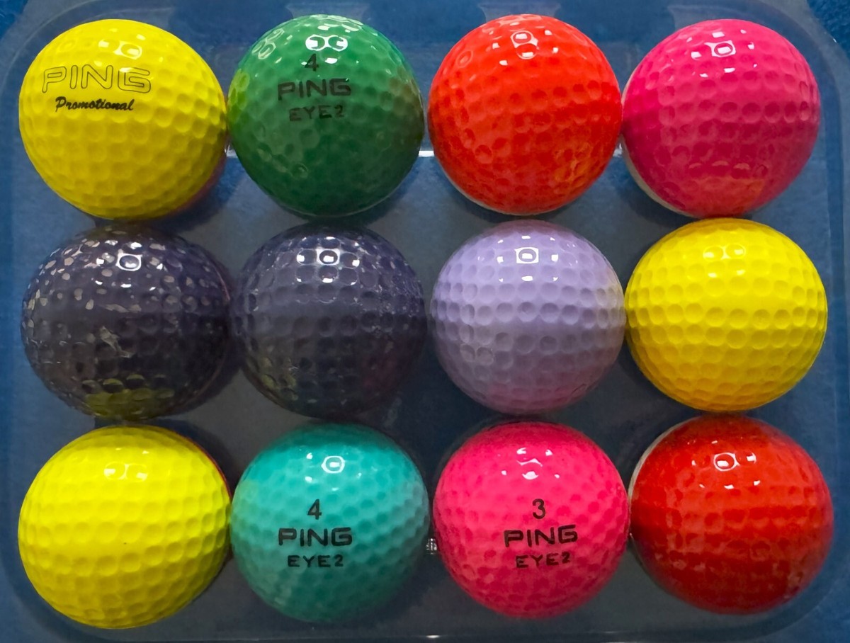 RARE Dozen Ping PROMOTIONAL Golf Balls - Nice Vintage Lot