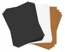 Sizzix Paper Leather 8 1/2" x 11" Assorted Basics 10pk #661149 MSRP $16.99 WOW! 