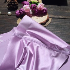 Lady Faux Silk Lavender Seamless Briefs Panties Knickers Underwear Panties Comfy