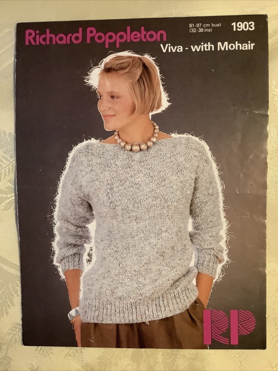 Richard Poppleton pattern Mohair mix sweater 32-38