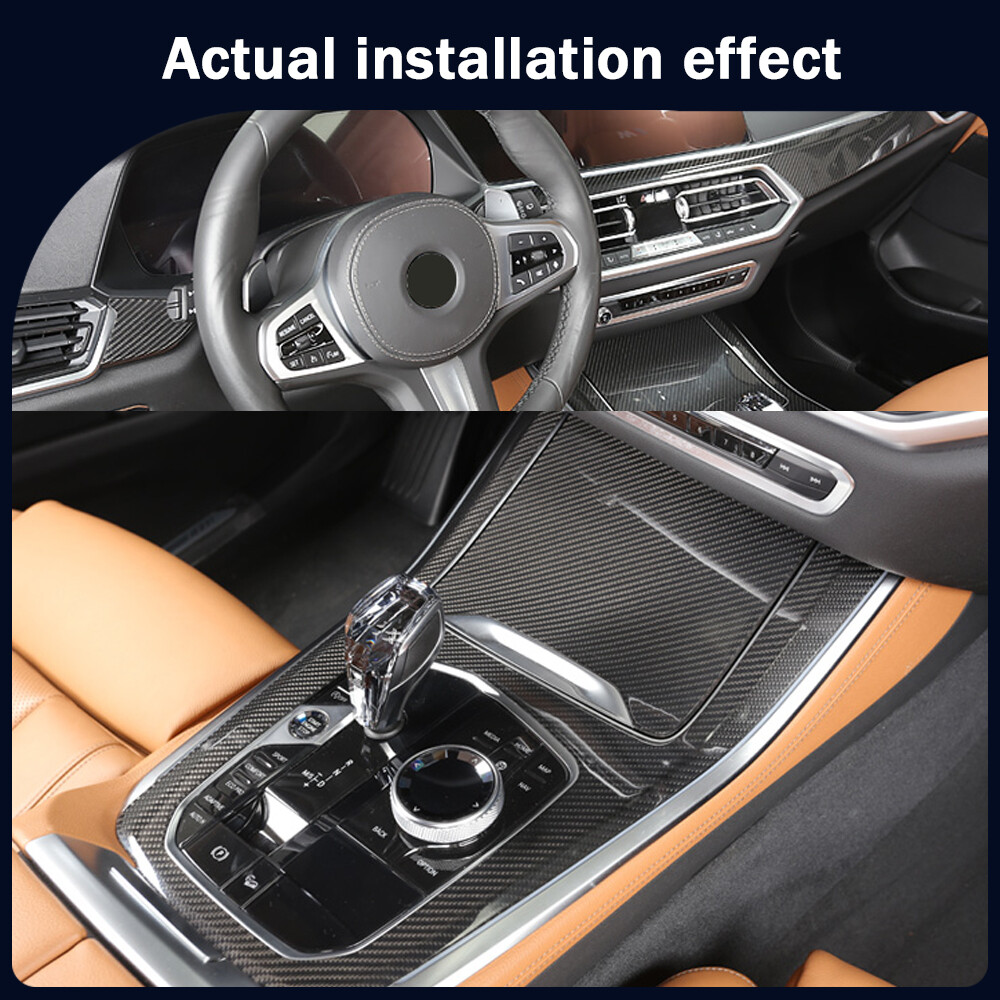 Kit 15 Pièces Carbone Dry Pour Intérieur BMW X5 G05 (2019+) - Habillage Tableau De Bord Adhésif