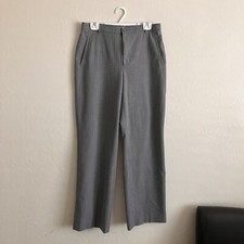 Liz Claiborne Dress Pants Womens 12 Gray Striped Career Anissa Professional