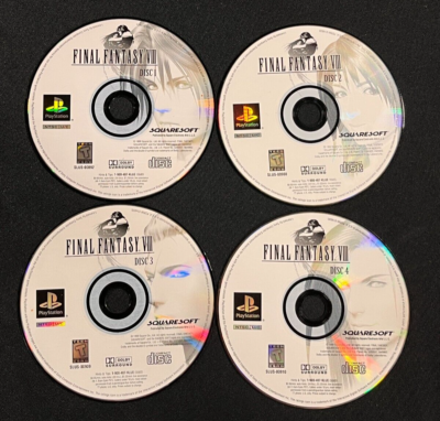 Sony PlayStation 1 PS1 Squaresoft Final Fantasy VIII Discs 1-4 Set