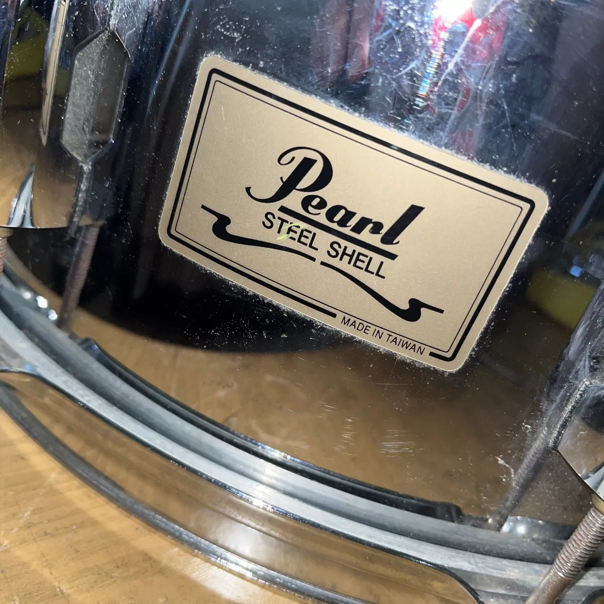 Vintage Pearl Brass Shell, Snare Drum- 6 x 14-Remo Heads-Made In Taiwan