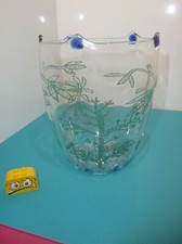 VERA WALTHER signierte Vase Glas  ca. 15 cm   Ø ca. 12 cm  