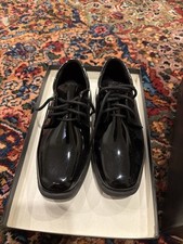 Tuxedo shoes - VANGELO Boy Kid Dress Shoes TUX-12KID Fashion Oxford Lace Up