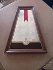 Vintage Michelob Light Beer Sign Mirror Pyramid Shape Wood Frame 20"