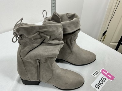 Womans NWD Soda Kimmy High Top Slouchy Foldable Ankle Boots 10 Gray
